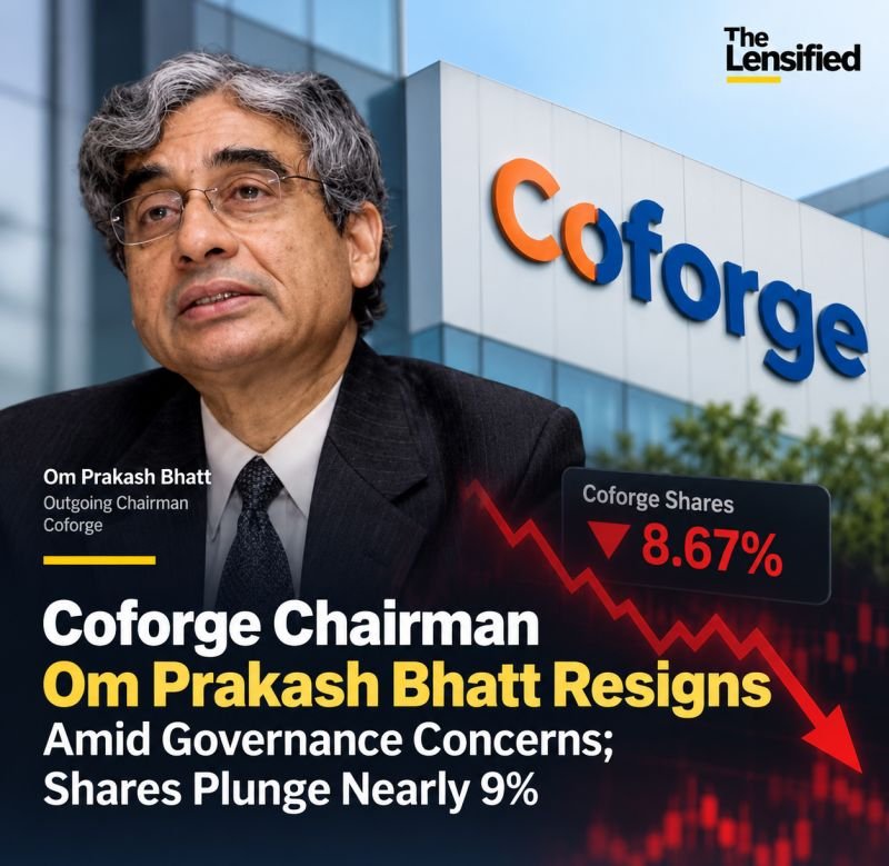 #Coforge Chairman Om Prakash Bhatt #Resigns Amid #Governance Concerns; #Shares Plunge Nearly 9%