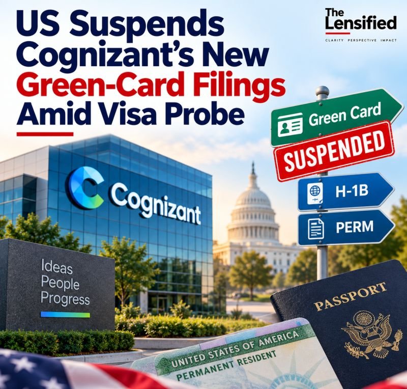 US #Suspends #Cognizant’s New #GreenCard Filings Amid #Visa Probe